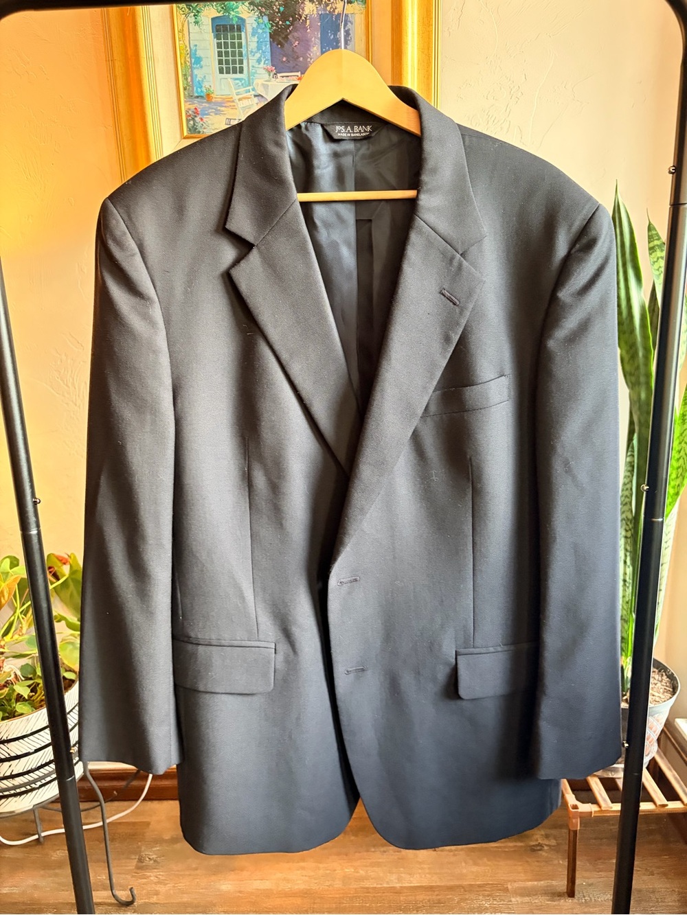 Jos. A. Bank Classic Black Men's Sport Coat Blazer Country Club Executive